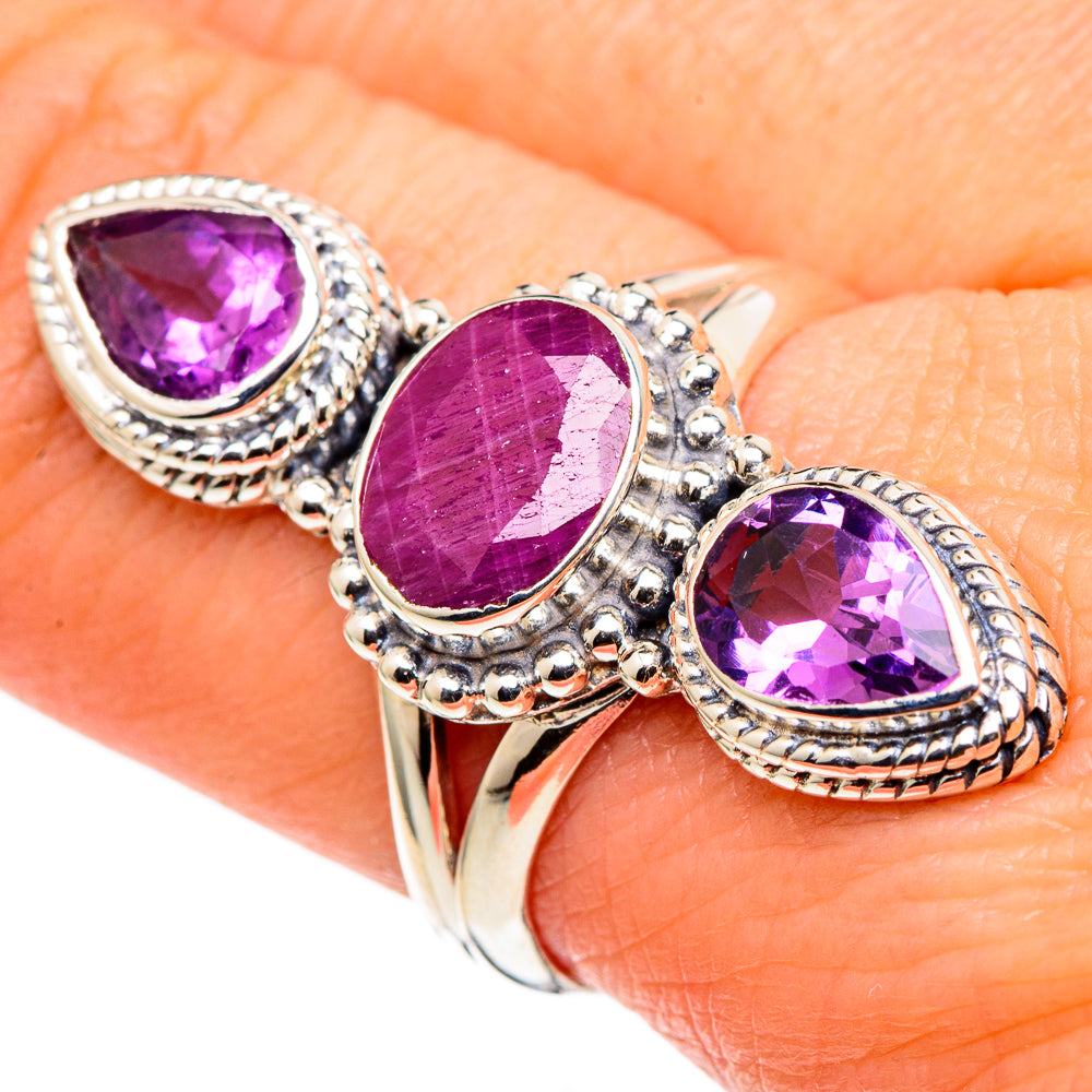 Ruby Rings handcrafted by Ana Silver Co - RING97948