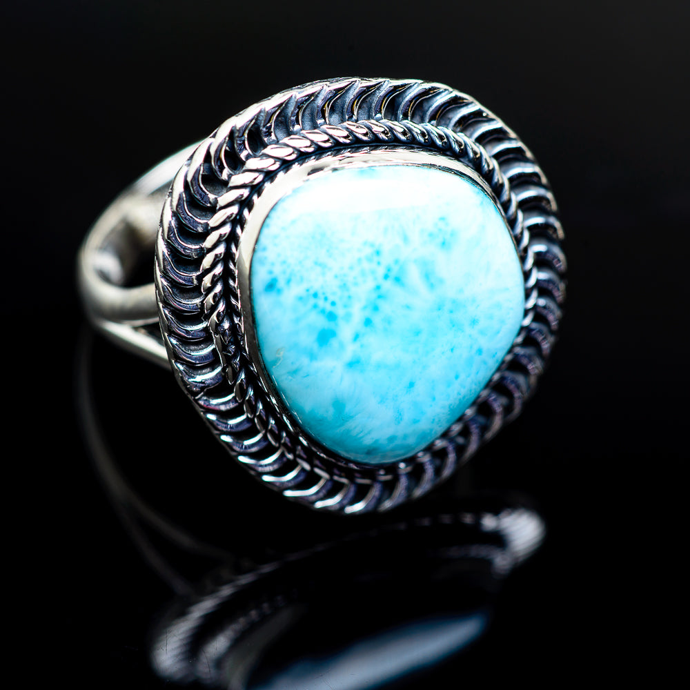 Larimar Rings handcrafted by Ana Silver Co - RING979483