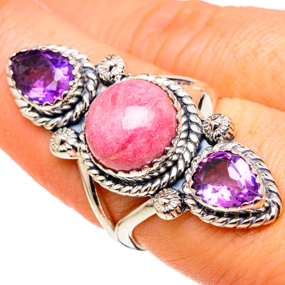 Rhodochrosite Rings handcrafted by Ana Silver Co - RING97950