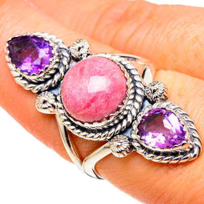 Rhodochrosite Rings handcrafted by Ana Silver Co - RING97950
