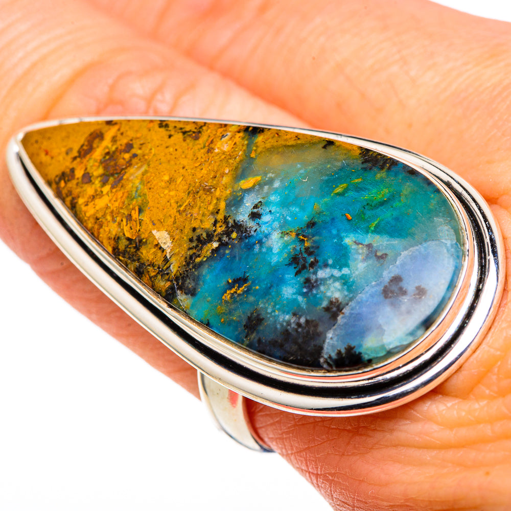Peruvian Opal Rings handcrafted by Ana Silver Co - RING97955