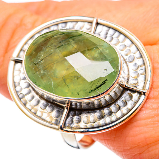 Prehnite Rings handcrafted by Ana Silver Co - RING97957