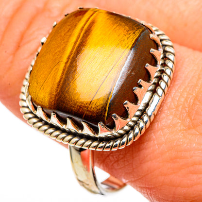 Tiger Eye Rings handcrafted by Ana Silver Co - RING97959