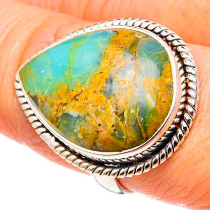 Peruvian Opal Rings handcrafted by Ana Silver Co - RING97971