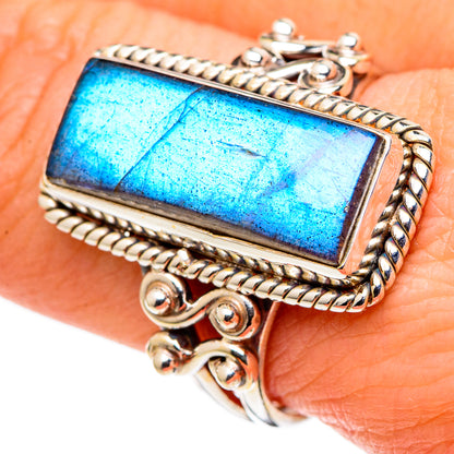 Labradorite Rings handcrafted by Ana Silver Co - RING97972