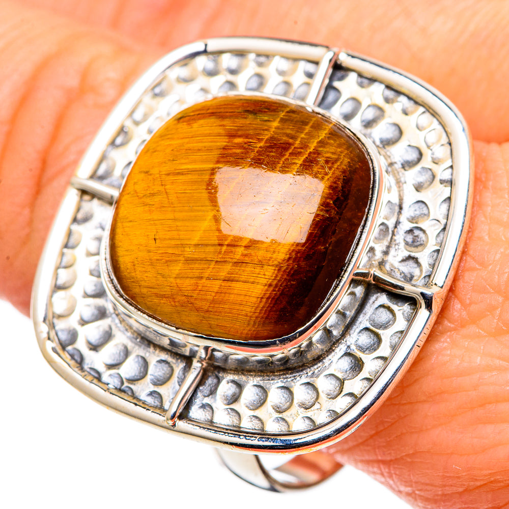 Tiger Eye Rings handcrafted by Ana Silver Co - RING97976