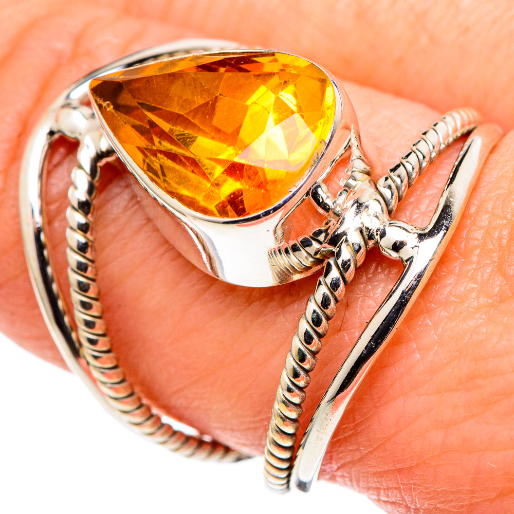 Citrine Rings handcrafted by Ana Silver Co - RING97978