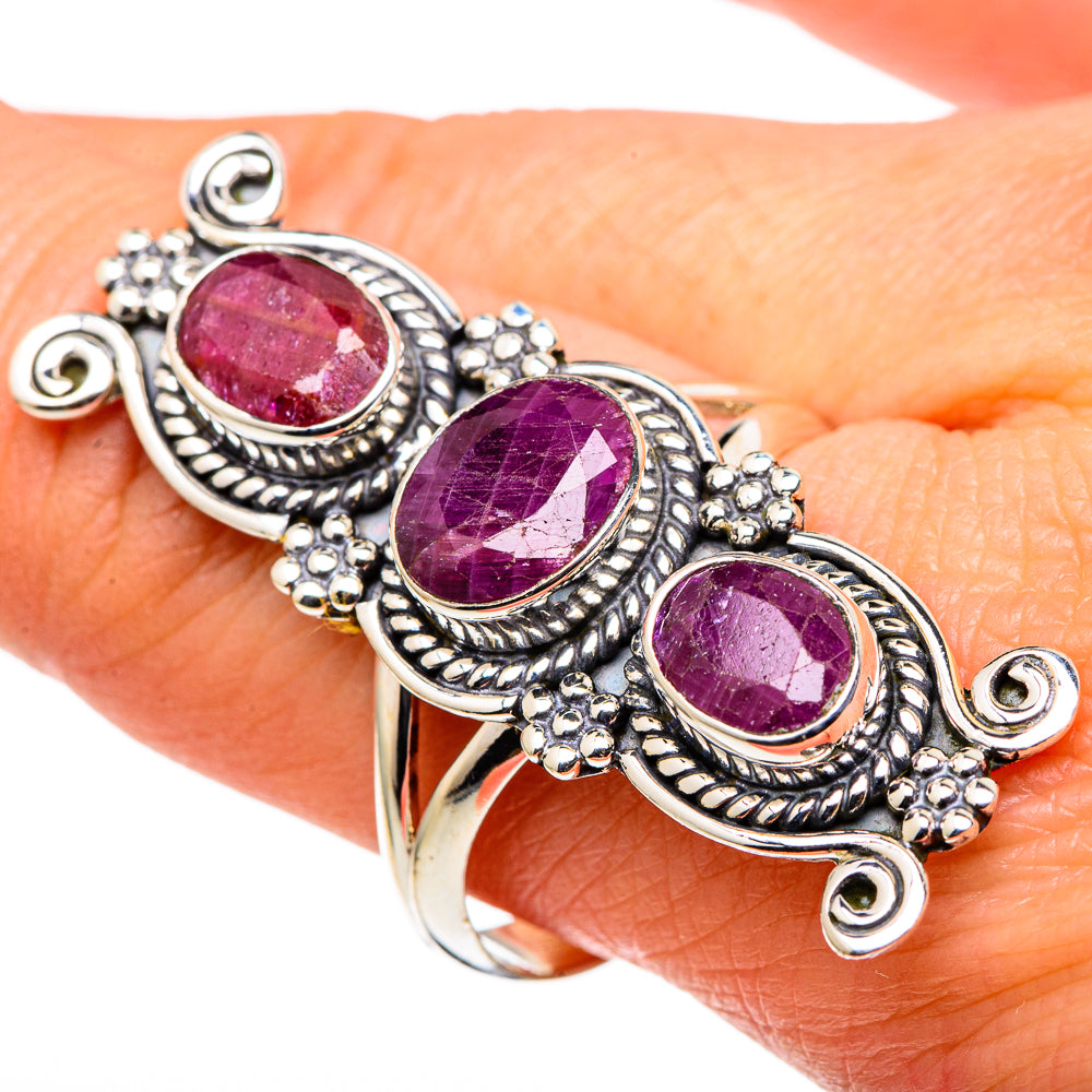 Ruby Rings handcrafted by Ana Silver Co - RING97979