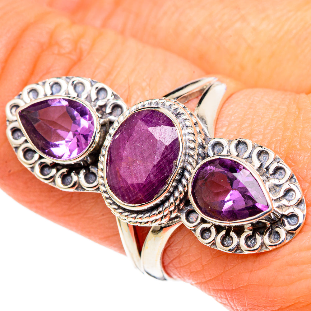 Ruby Rings handcrafted by Ana Silver Co - RING97986
