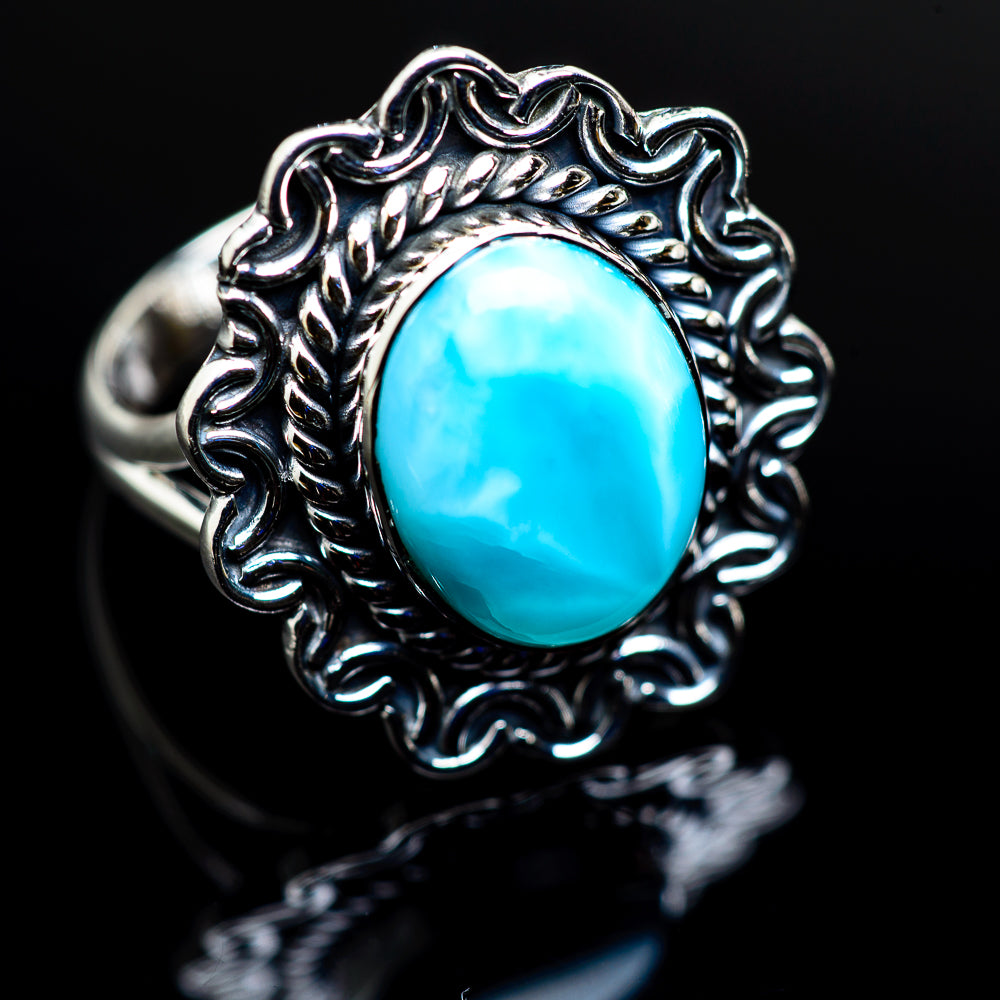 Larimar Rings handcrafted by Ana Silver Co - RING979933