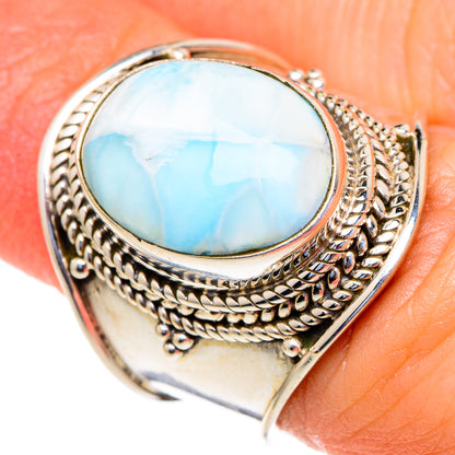 Larimar Rings handcrafted by Ana Silver Co - RING97996