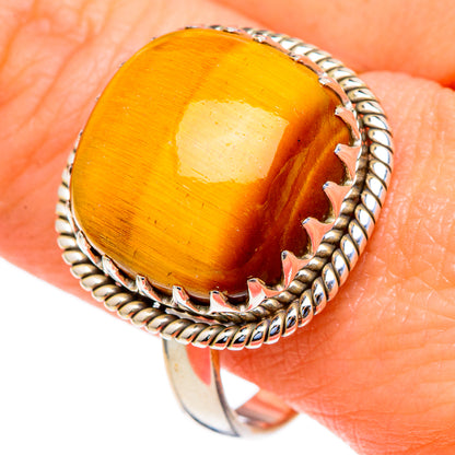 Tiger Eye Rings handcrafted by Ana Silver Co - RING98006