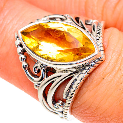 Citrine Rings handcrafted by Ana Silver Co - RING98008