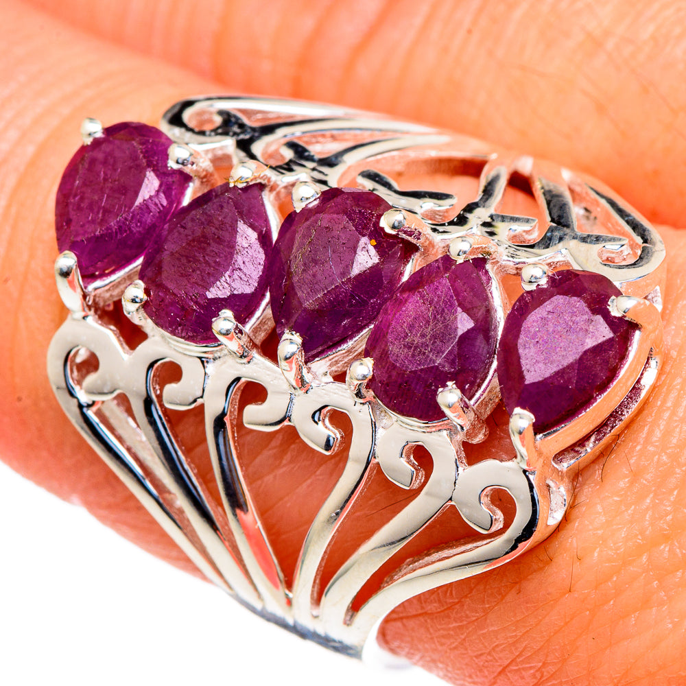 Ruby Rings handcrafted by Ana Silver Co - RING98012