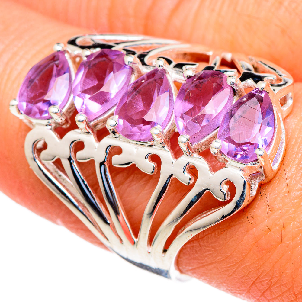 Color Change Alexandrite (lab.) Rings handcrafted by Ana Silver Co - RING98015