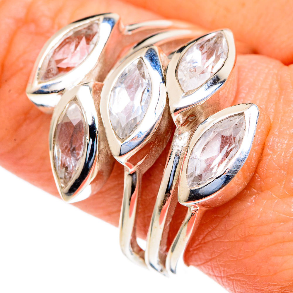 White Quartz Rings handcrafted by Ana Silver Co - RING98025