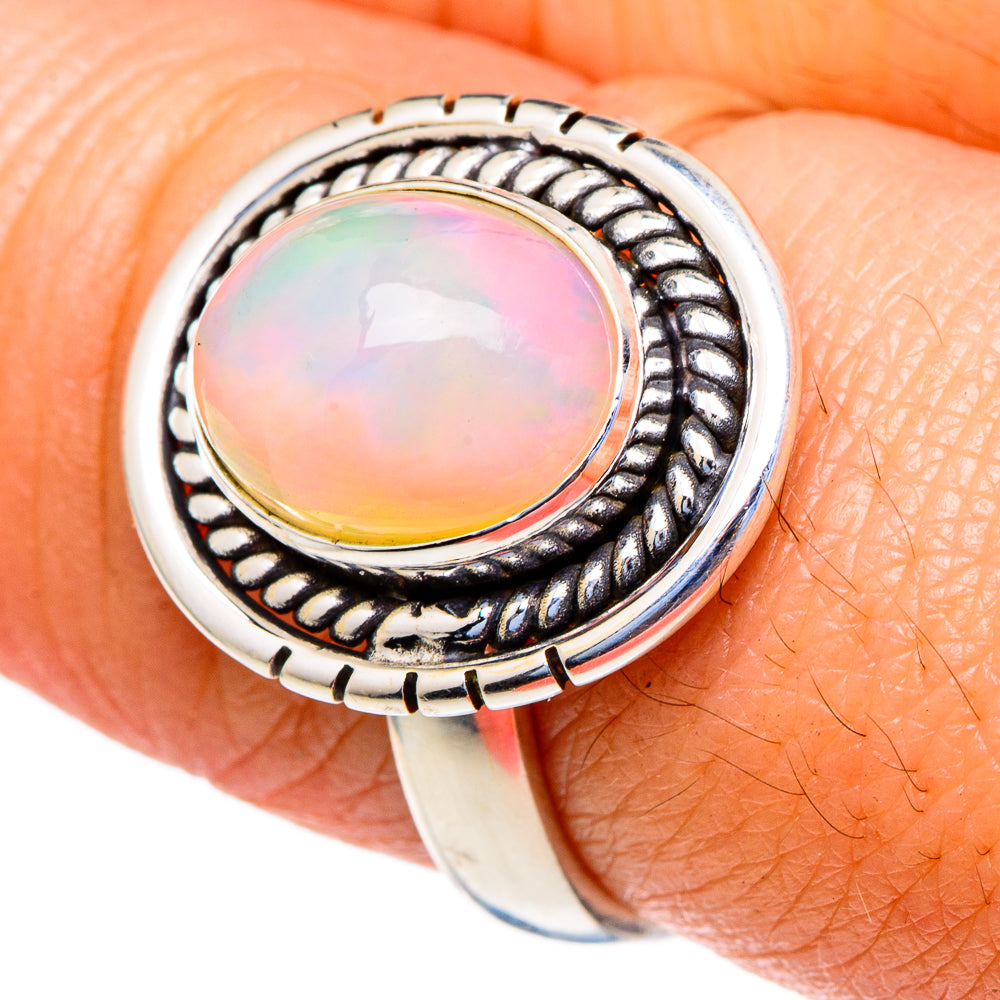 Ethiopian Opal Rings handcrafted by Ana Silver Co - RING98029
