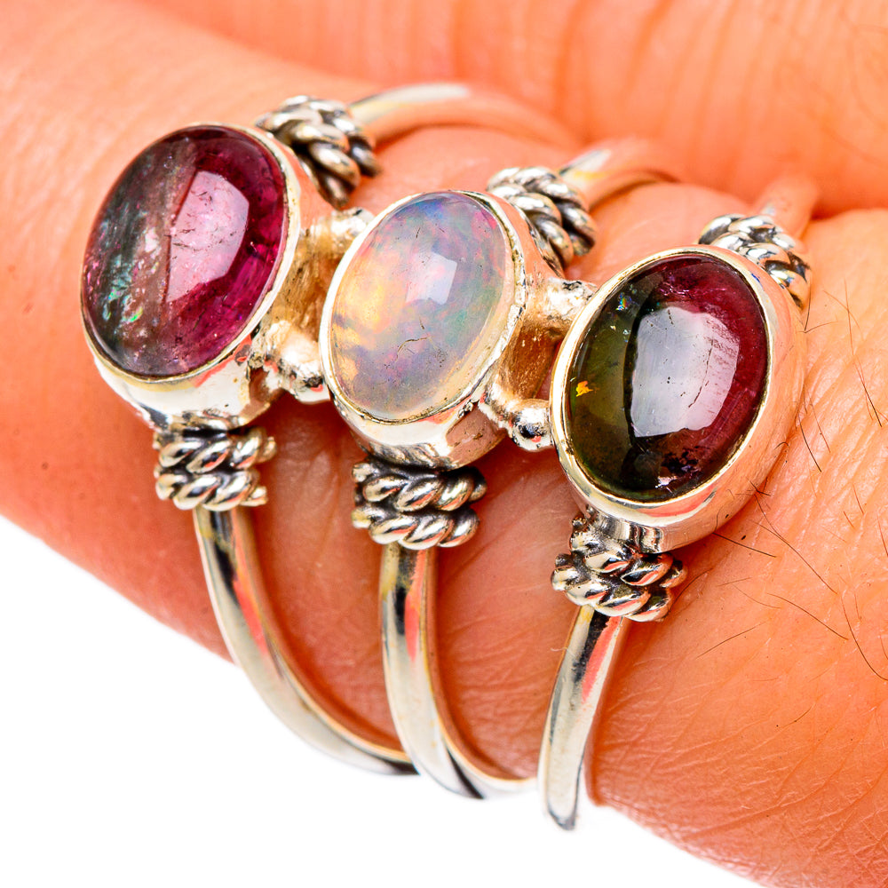 Ethiopian Opal Rings handcrafted by Ana Silver Co - RING98030