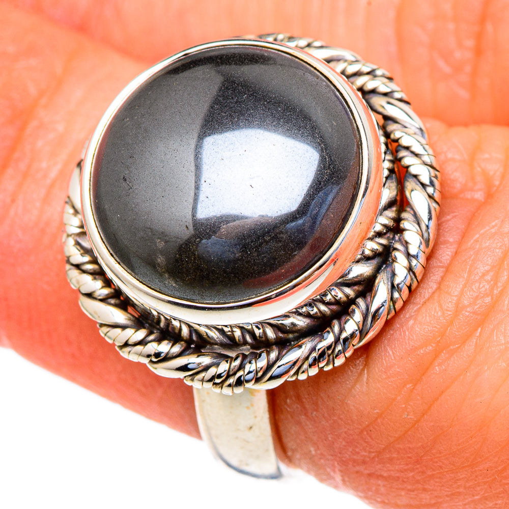 Hematite Rings handcrafted by Ana Silver Co - RING98032