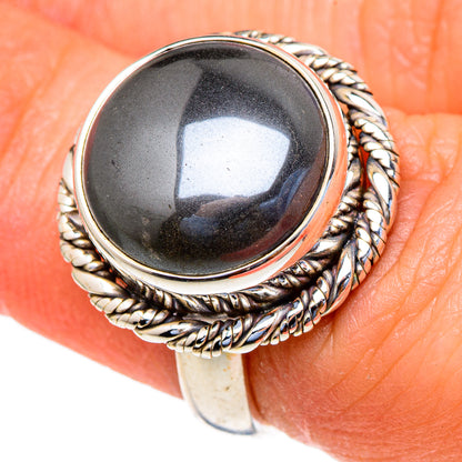 Hematite Rings handcrafted by Ana Silver Co - RING98032