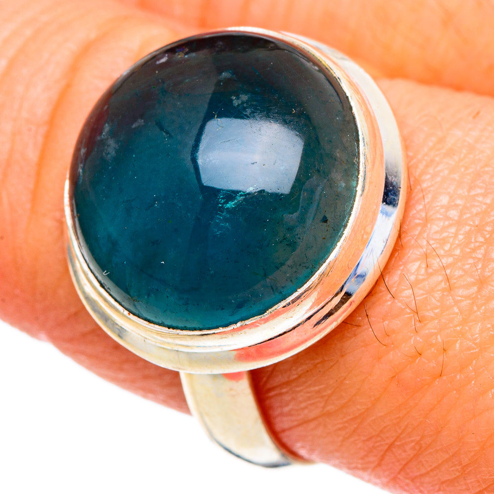Blue Fluorite Rings handcrafted by Ana Silver Co - RING98034