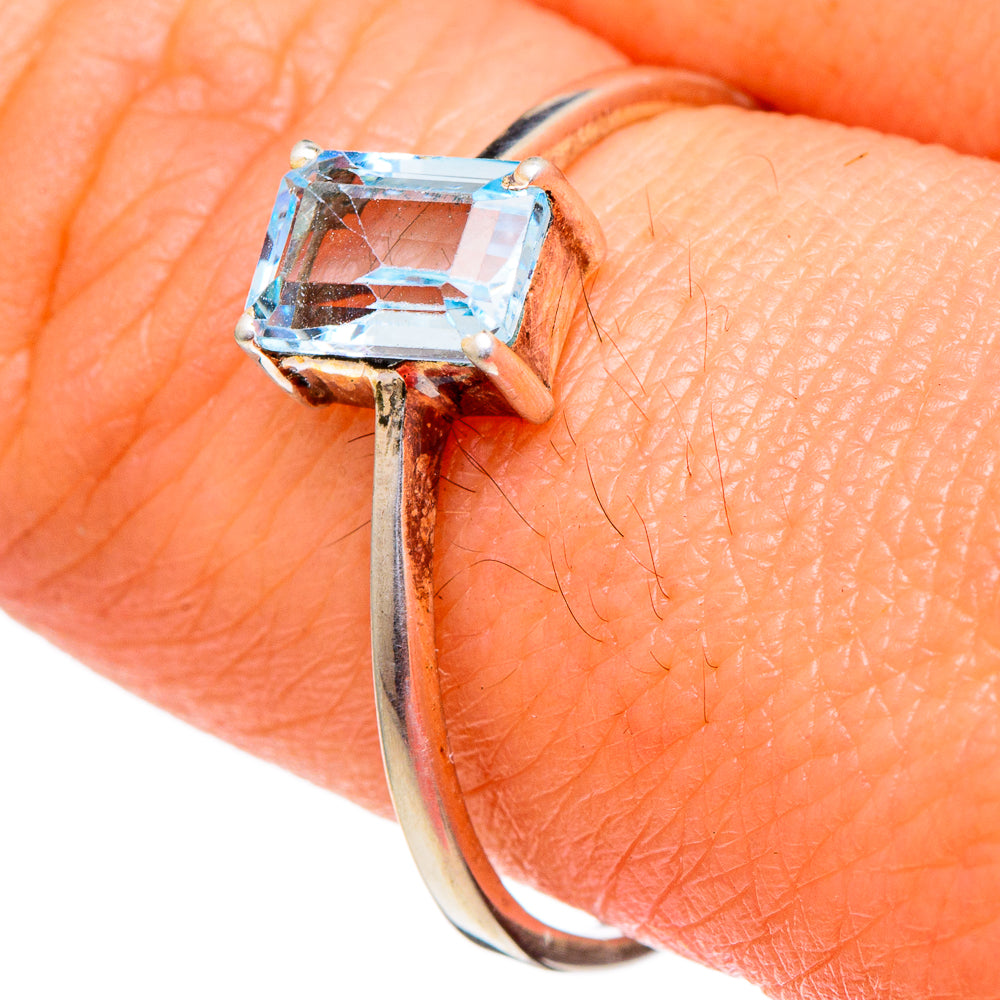 Blue Topaz Rings handcrafted by Ana Silver Co - RING98040