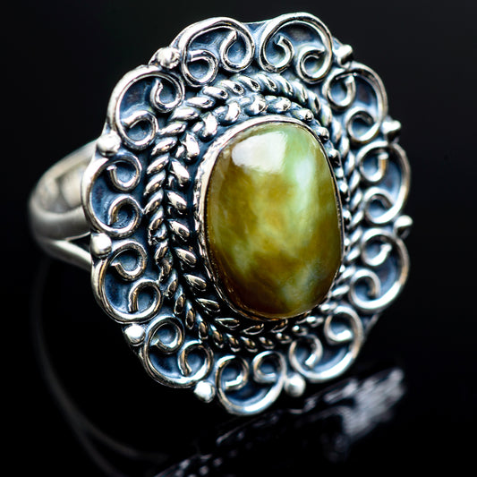 Rainforest Jasper Rings handcrafted by Ana Silver Co - RING980405
