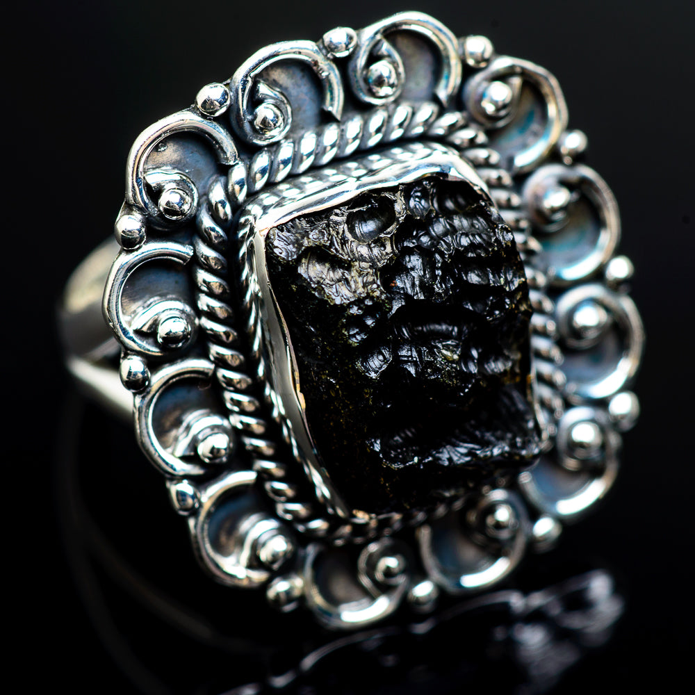 Tektite Rings handcrafted by Ana Silver Co - RING980414