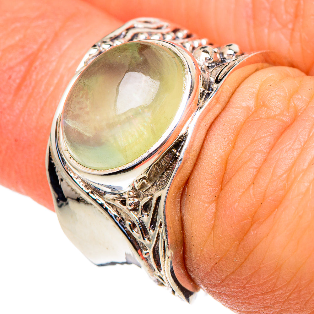Prehnite Rings handcrafted by Ana Silver Co - RING98043
