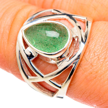 Green Aventurine Rings handcrafted by Ana Silver Co - RING98045