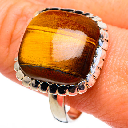 Tiger Eye Rings handcrafted by Ana Silver Co - RING98046