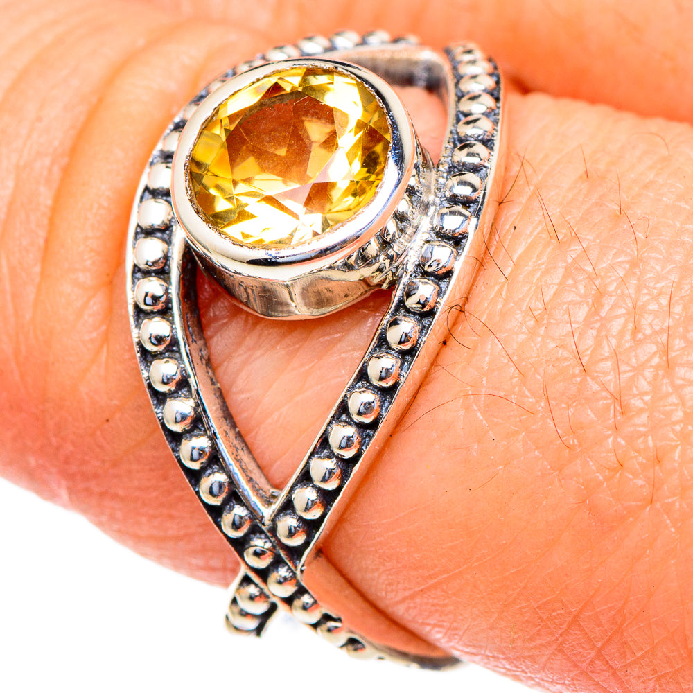 Citrine Rings handcrafted by Ana Silver Co - RING98048