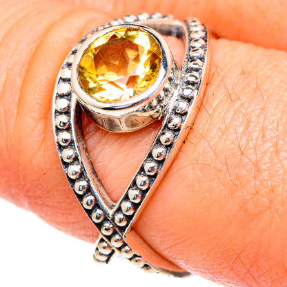 Citrine Rings handcrafted by Ana Silver Co - RING98048
