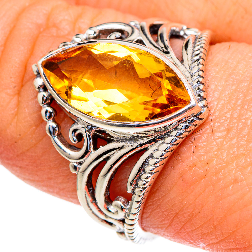 Citrine Rings handcrafted by Ana Silver Co - RING98049