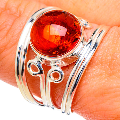Baltic Amber Rings handcrafted by Ana Silver Co - RING98050