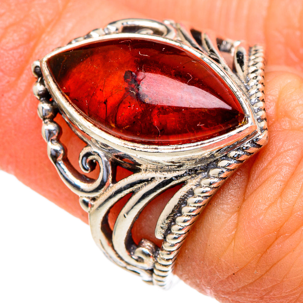 Baltic Amber Rings handcrafted by Ana Silver Co - RING98051