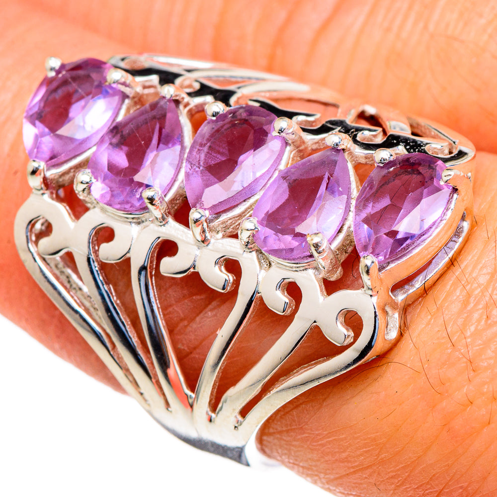 Color Change Alexandrite (lab.) Rings handcrafted by Ana Silver Co - RING98056
