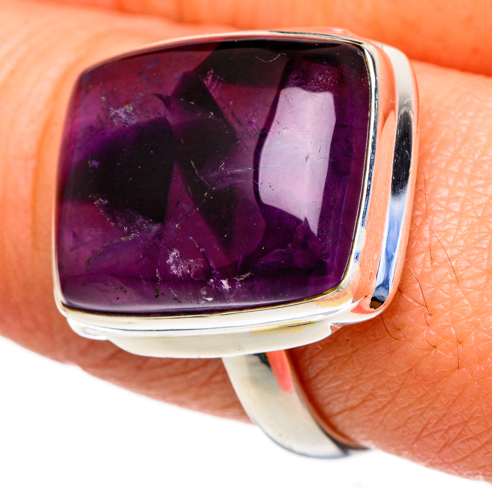 Star Amethyst Rings handcrafted by Ana Silver Co - RING98058