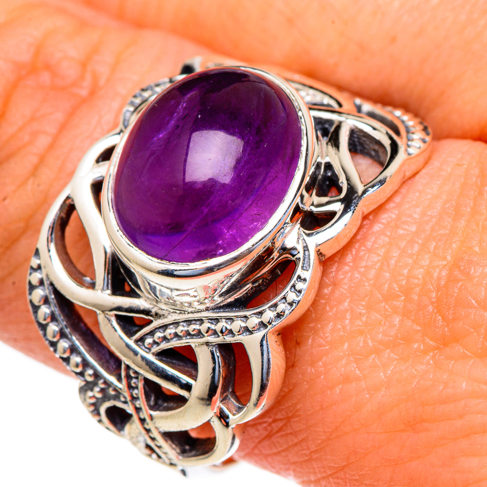 Amethyst Rings handcrafted by Ana Silver Co - RING98060