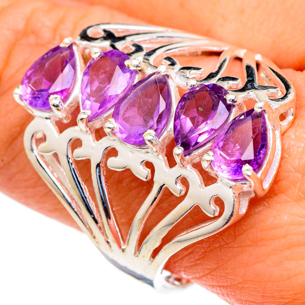 Amethyst Rings handcrafted by Ana Silver Co - RING98061