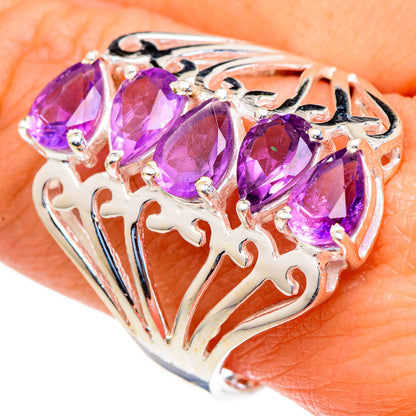 Amethyst Rings handcrafted by Ana Silver Co - RING98061