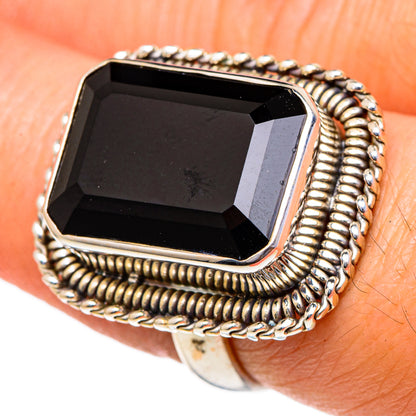 Black Onyx Rings handcrafted by Ana Silver Co - RING98063