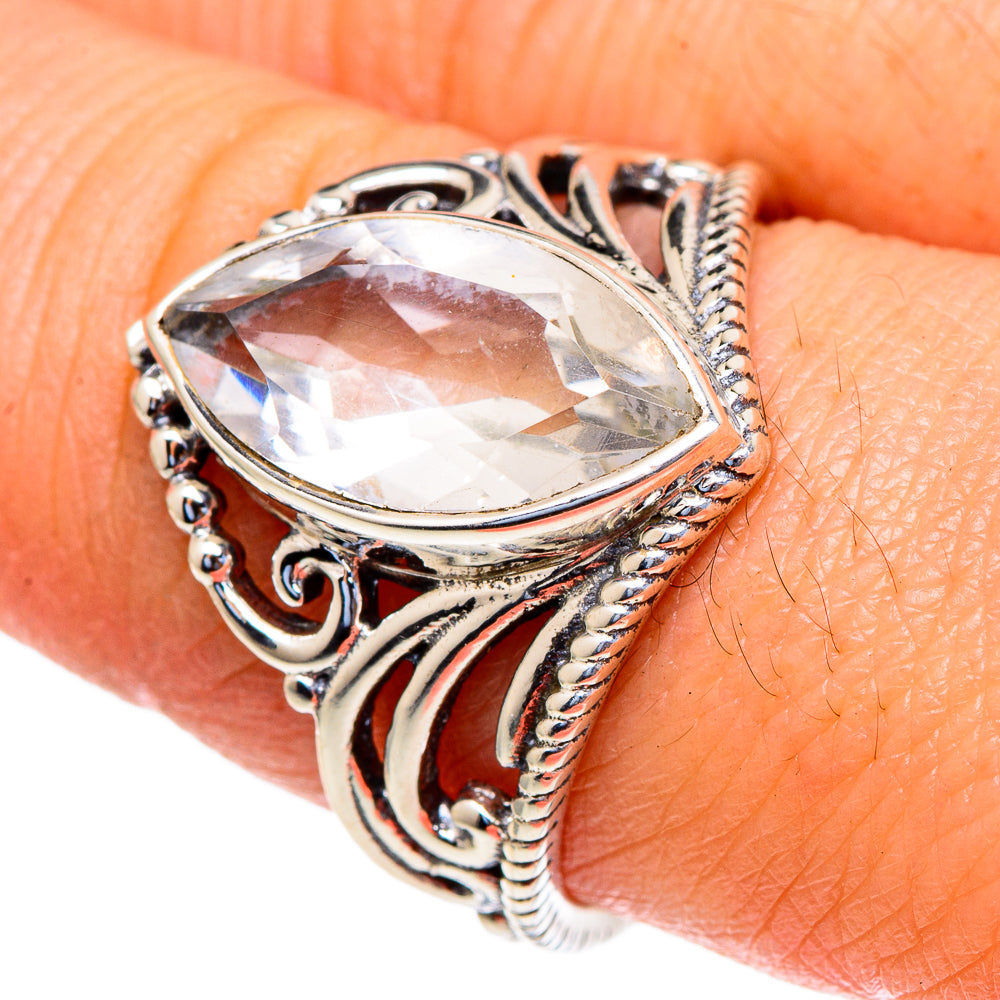 White Quartz Rings handcrafted by Ana Silver Co - RING98065