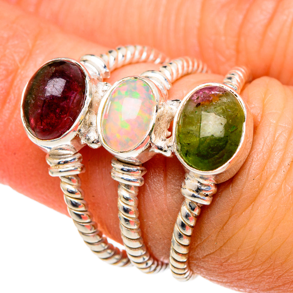 Ethiopian Opal Rings handcrafted by Ana Silver Co - RING98070