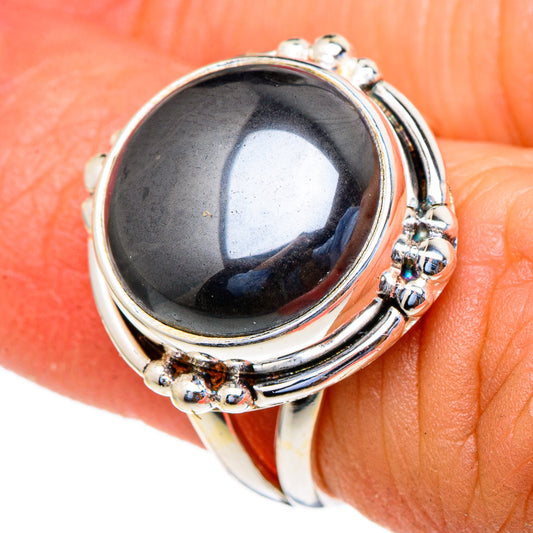 Hematite Rings handcrafted by Ana Silver Co - RING98072