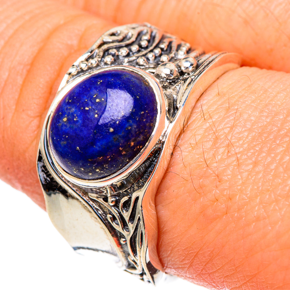 Lapis Lazuli Rings handcrafted by Ana Silver Co - RING98073