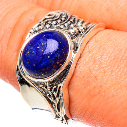 Lapis Lazuli Rings handcrafted by Ana Silver Co - RING98073