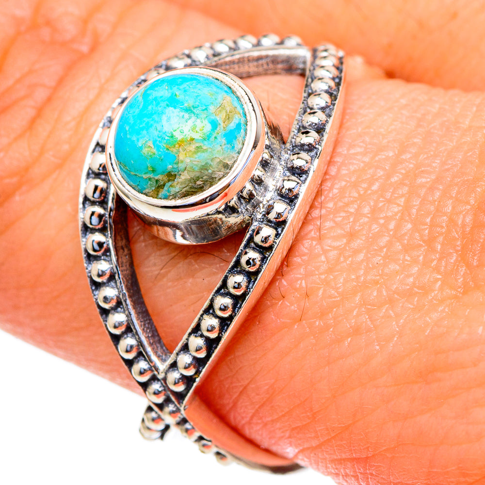 Chrysocolla Rings handcrafted by Ana Silver Co - RING98079
