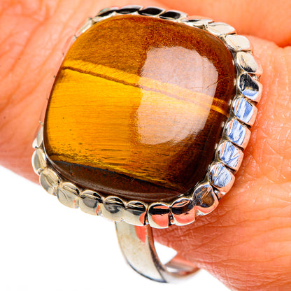 Tiger Eye Rings handcrafted by Ana Silver Co - RING98085