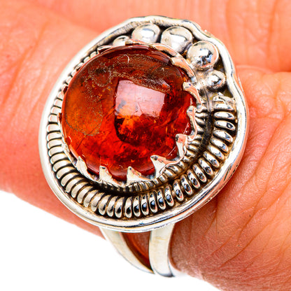 Baltic Amber Rings handcrafted by Ana Silver Co - RING98087